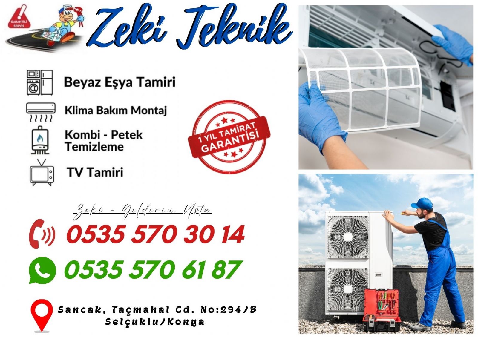selçuklu klima servisi